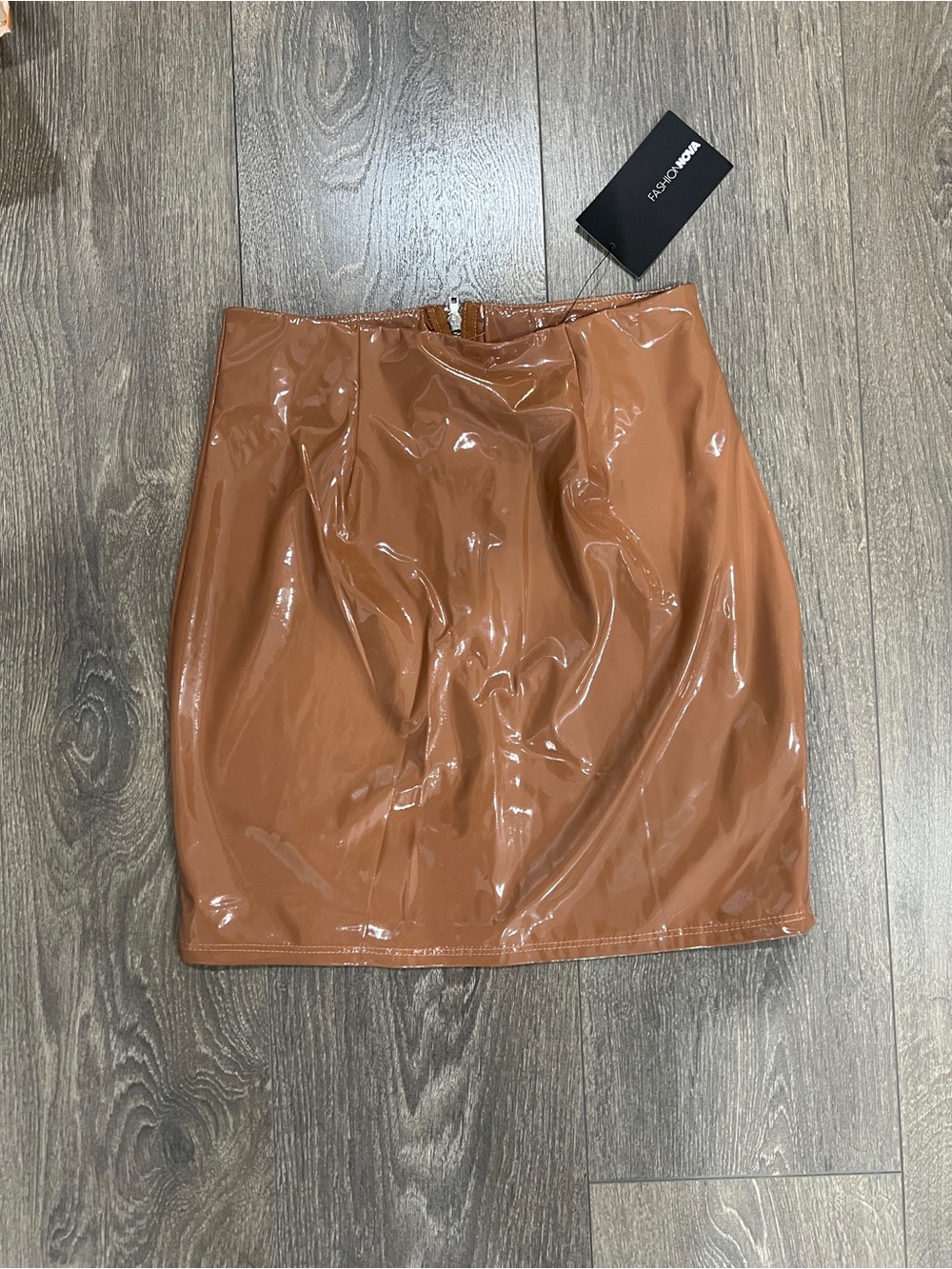 BNWT fashion nova pvc like pencil skirt